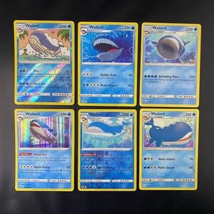 Pokemon TCG Wailord Lot Fresh Pulls 30/145 032/159 40/168 032/185 038/195 46/236
